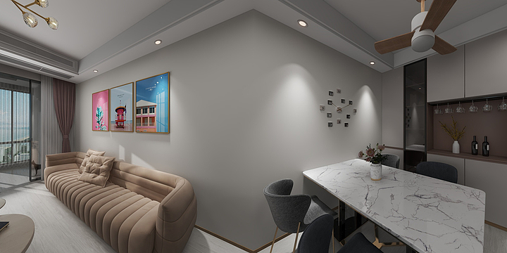 奶爸王工-海德公园83㎡3室-装修设计方案