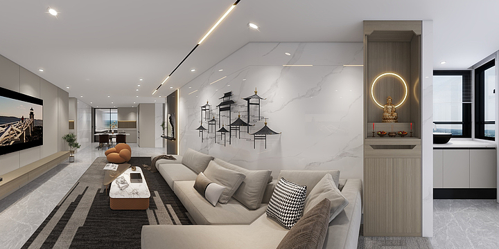 意點设计-骏昇华庭7#901-装修设计方案