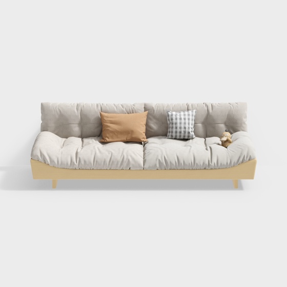 Nordic log style sofa