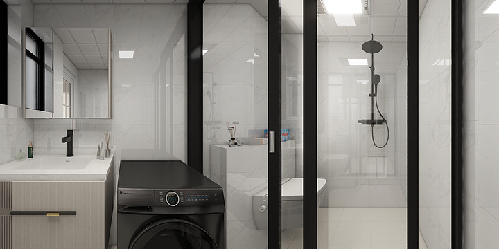 扮乖.LgPe-华景3-05户型奶油风-装修设计方案