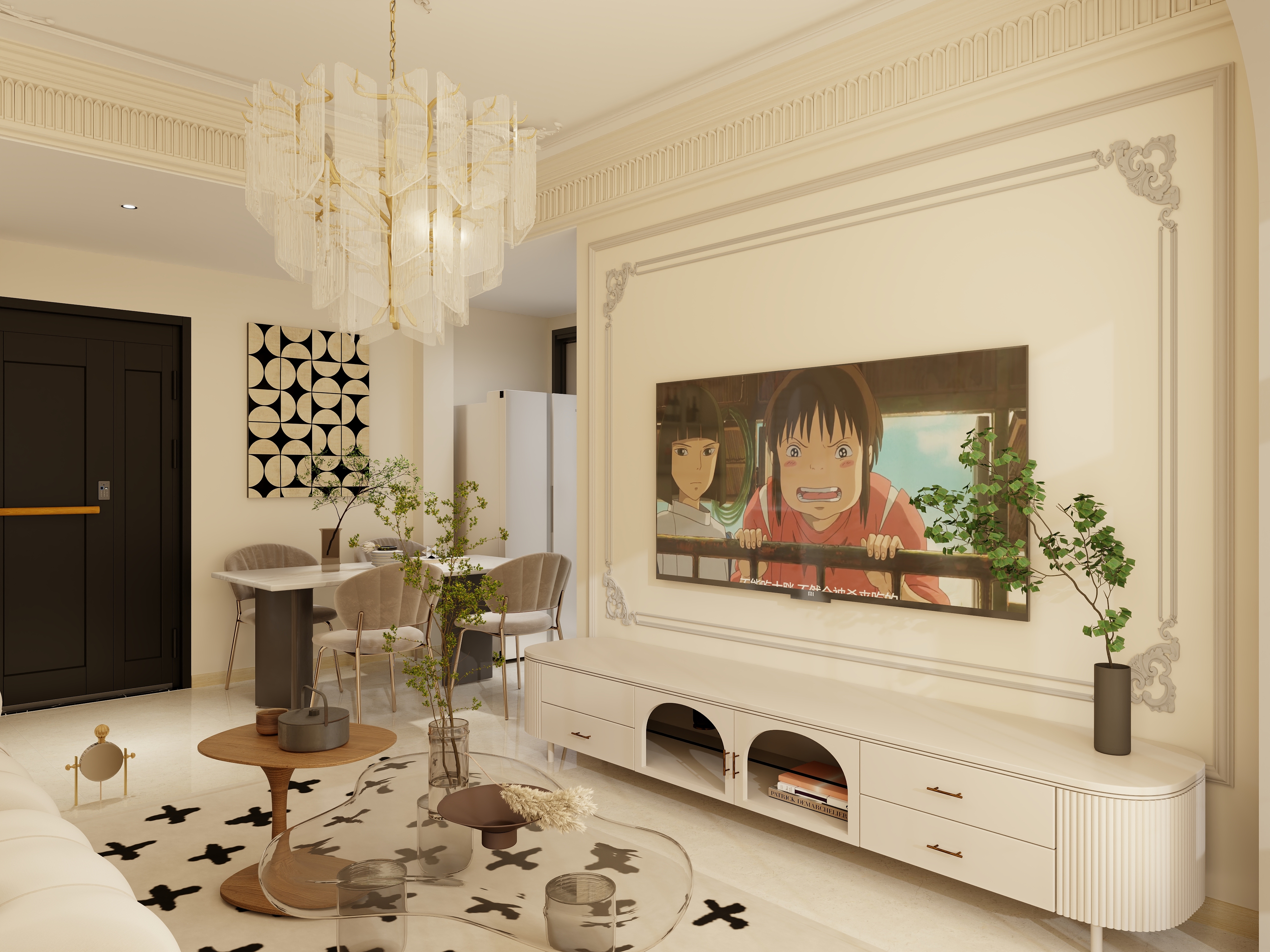 2024NEW-法式风83平装修效果图