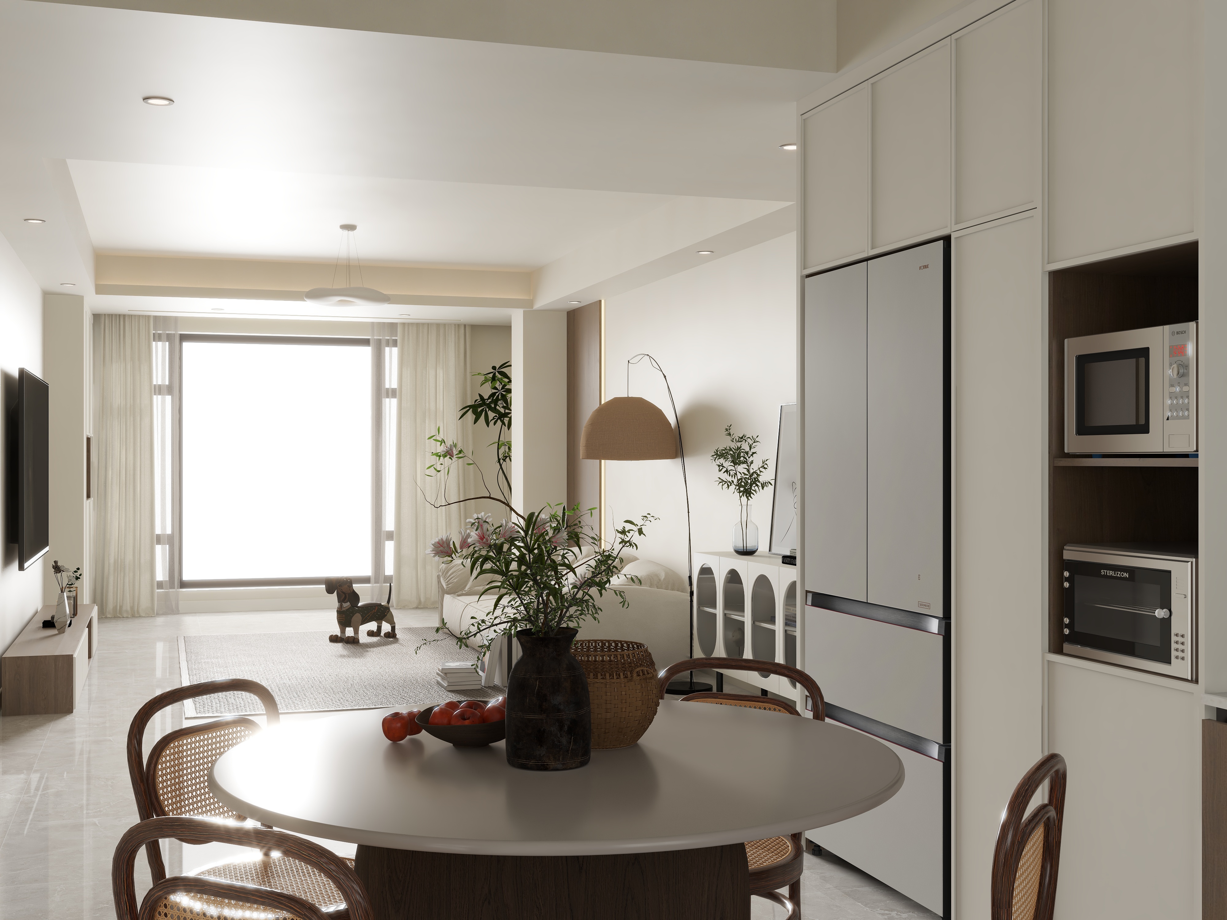 顾海涛.-长沙小区131㎡3室装修效果图