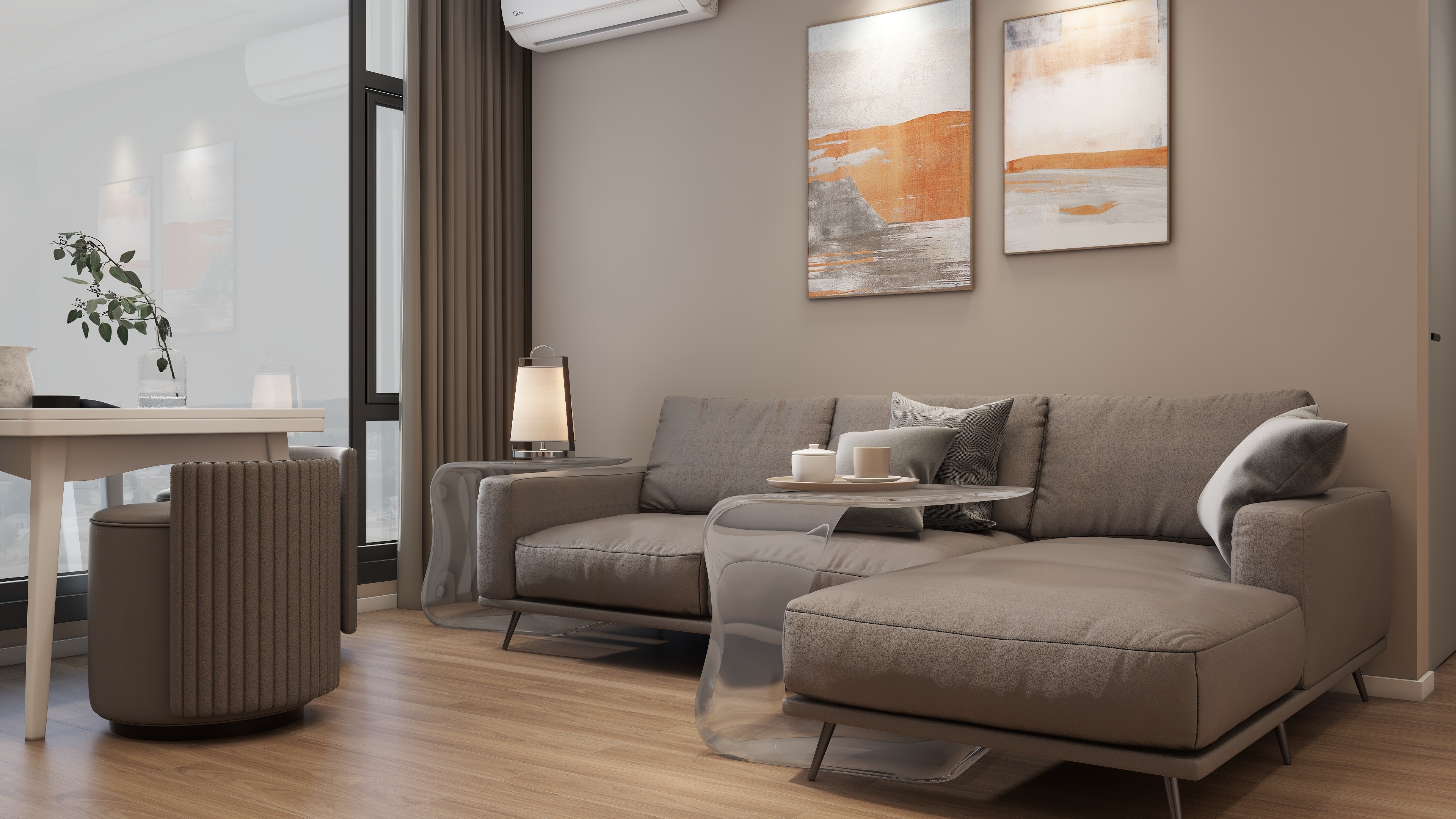 李佳洋-现代简约风二室装修效果图