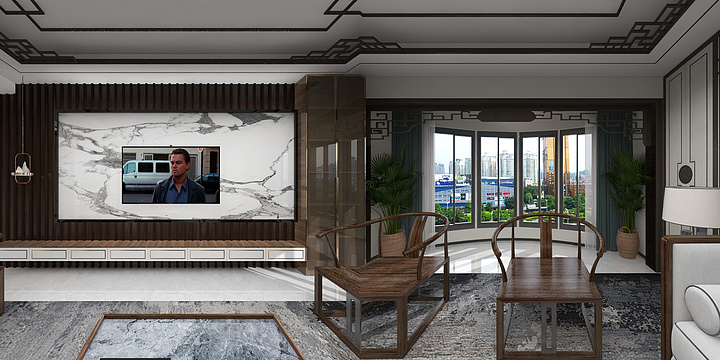 至尚雅居-宏安一品6-新中式准备-装修设计方案