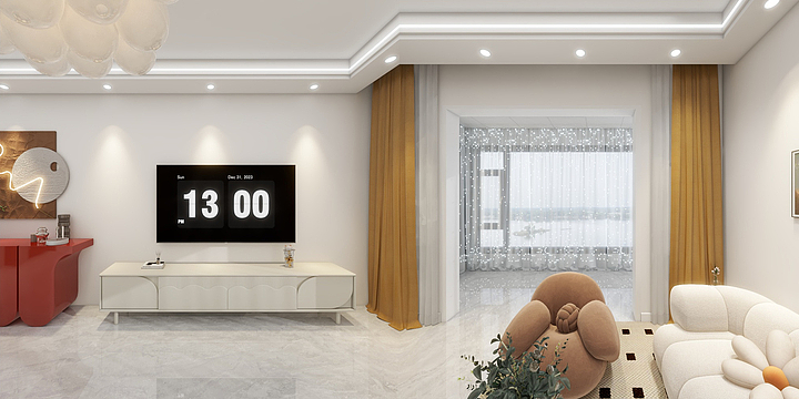 室内设计诗中影-京泰经适房18-1-501-装修设计方案