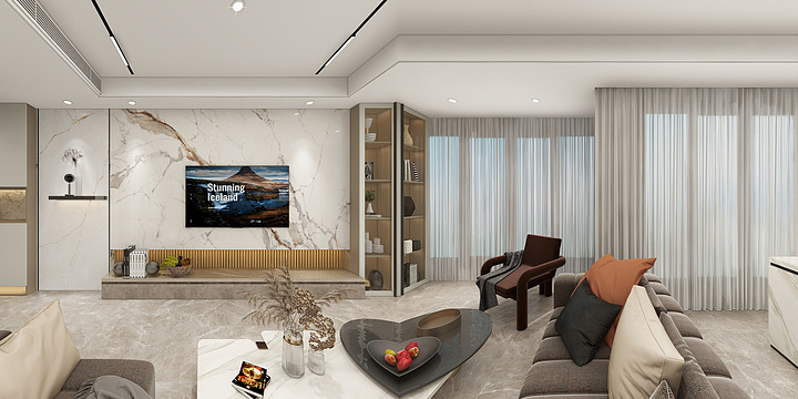 Mu靖设计师-现代简约94㎡-装修设计方案