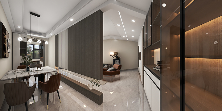 墨云设计季-昌运世纪村94平米一楼-装修设计方案