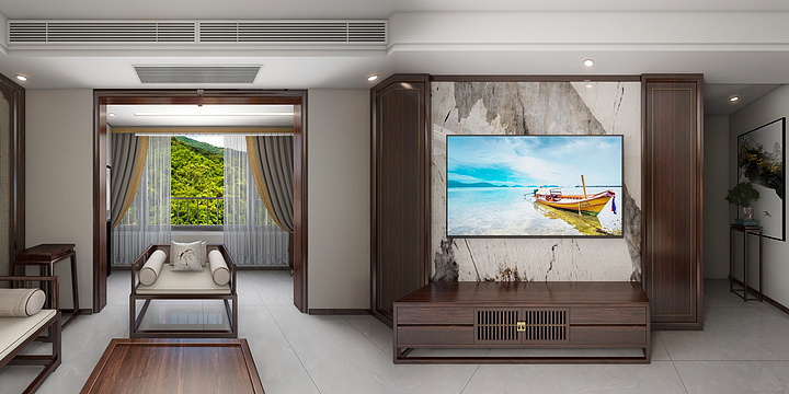 清禾一舍装饰--张月行-中央公馆-刘海强-新中式-装修设计方案