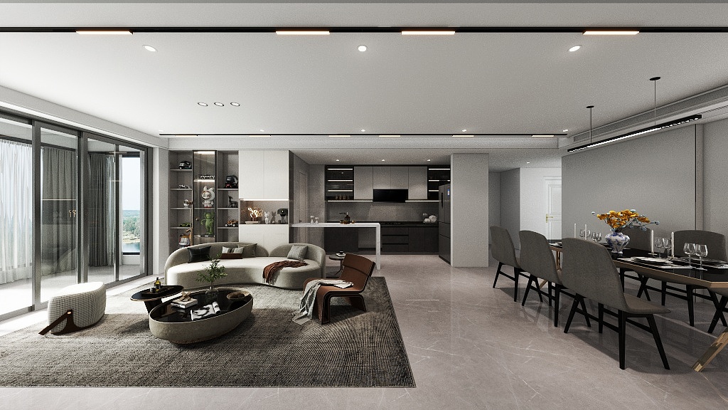 诗歌定制设计师-Jing-西溪公寓3-903客厅修改-装修设计方案