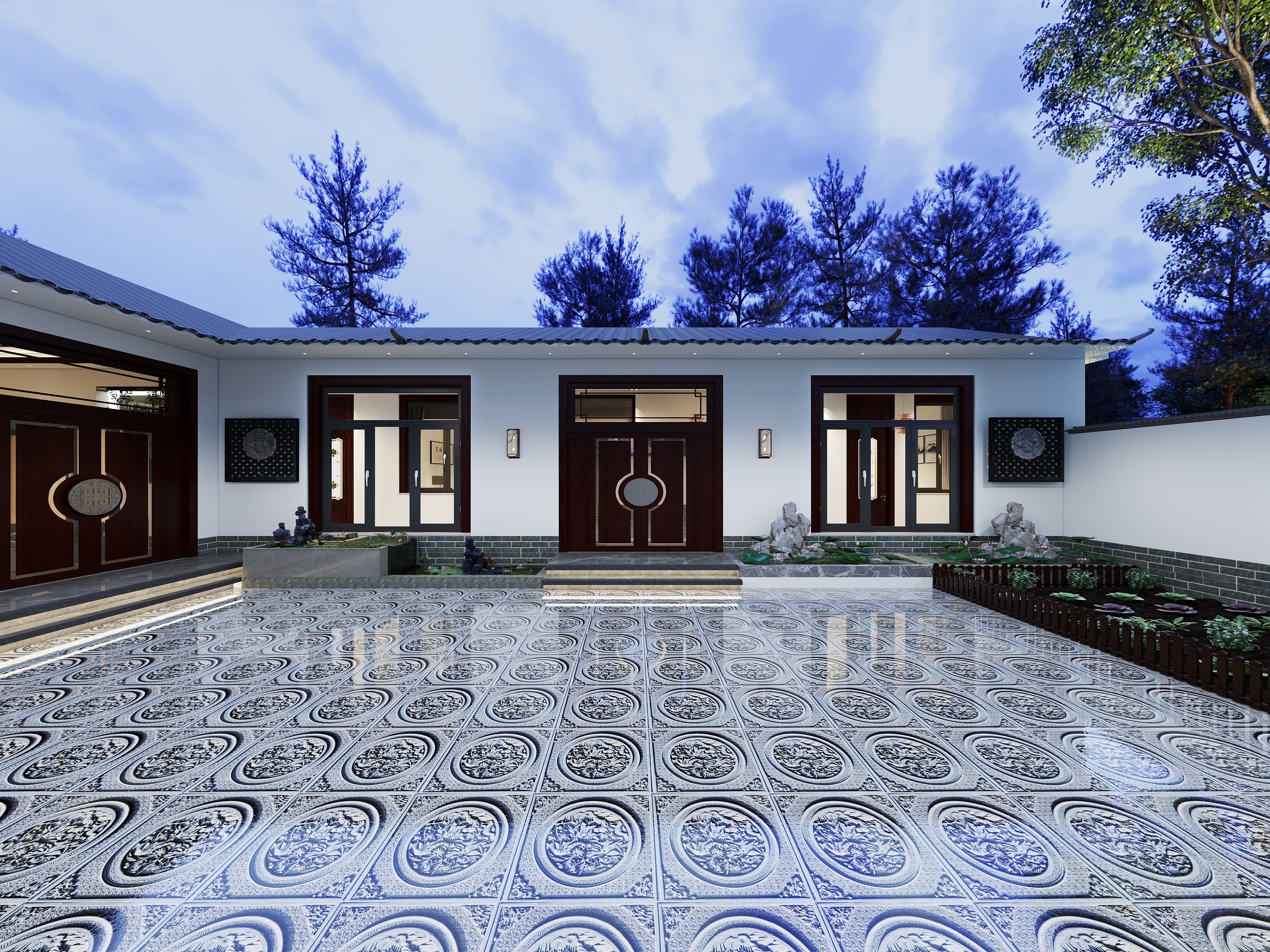 宁夏智胜装饰设计有限公司-这是一处中式小院装修效果图