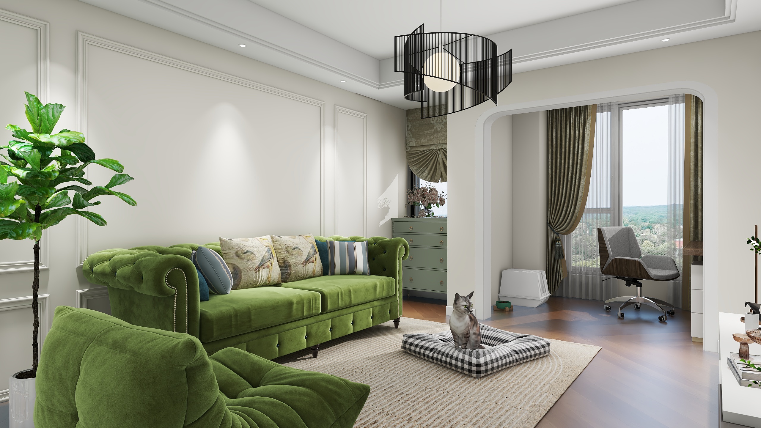 墨铭奇妙设计工作室-旭辉・御府-装修设计方案