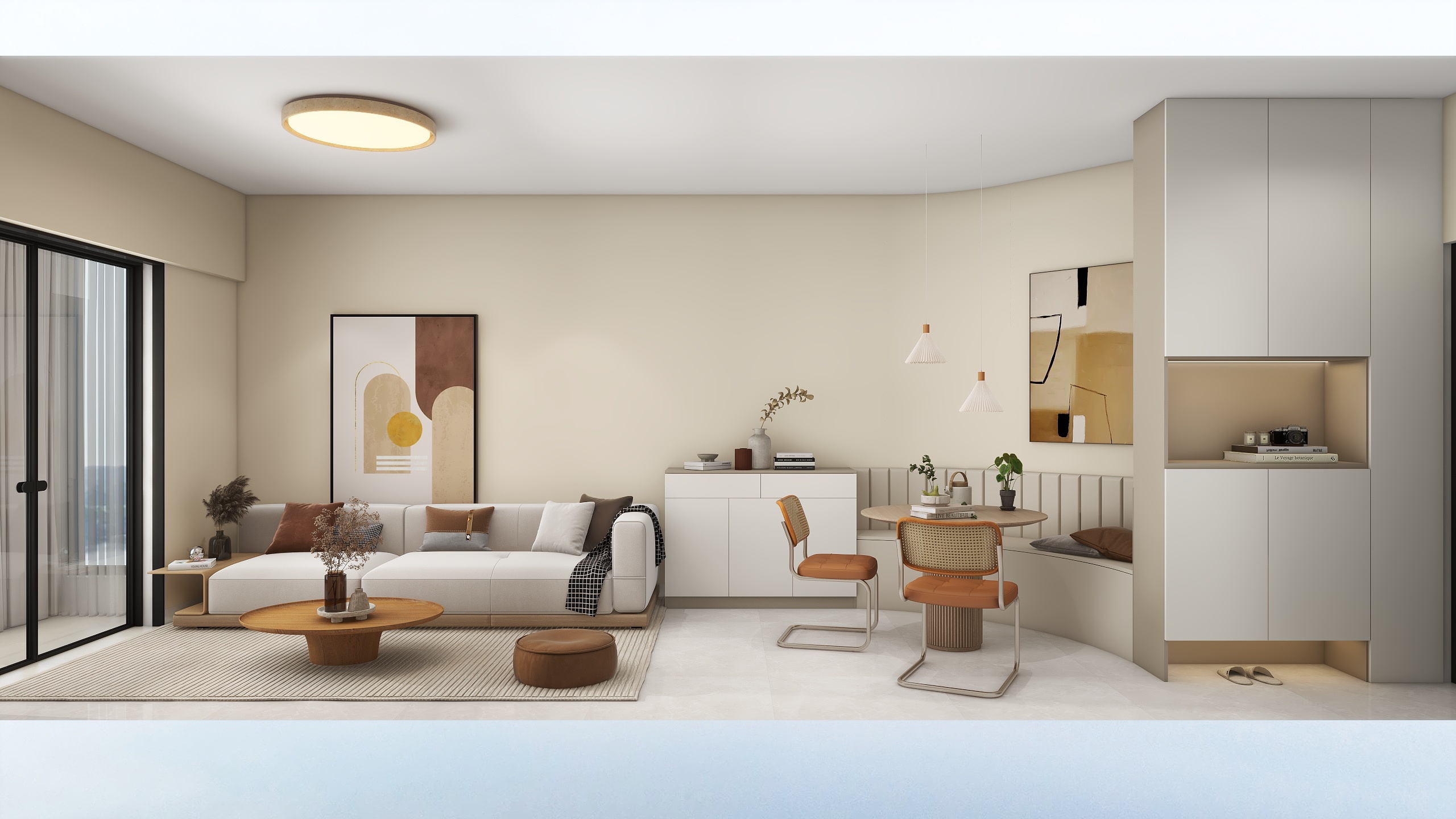 MiManchiQin-74㎡2室装修效果图