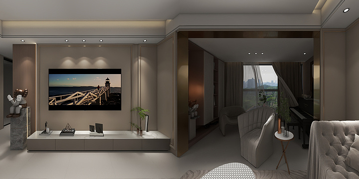 邻水名望世家李芳-龍腾尚居-芳姐-法式轻奢奶油风-装修设计方案