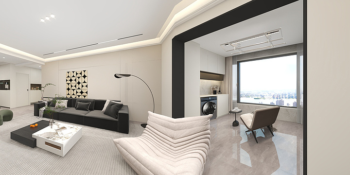 小红书整屋设计工作室-金域华府160平米    现代简约风格-装修设计方案