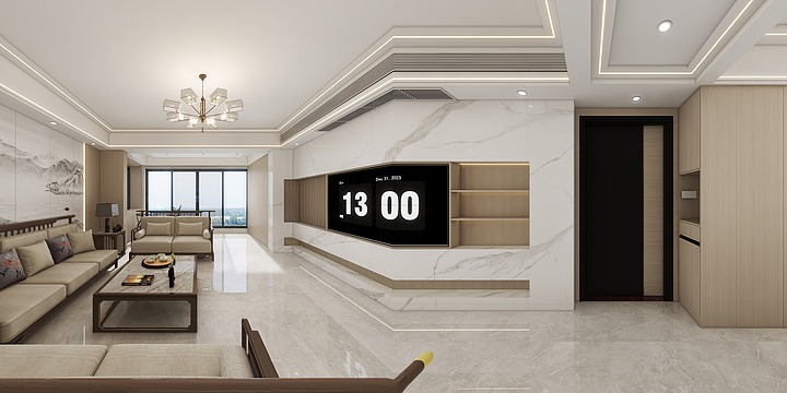 脸谱PKGA-160㎡4室-装修设计方案