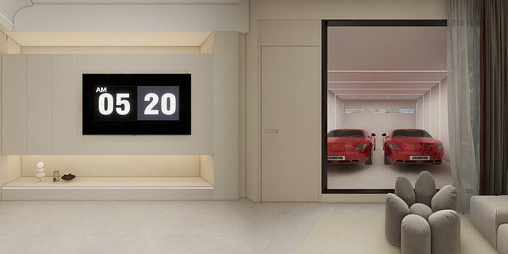 奶油风别墅五层-装修设计方案