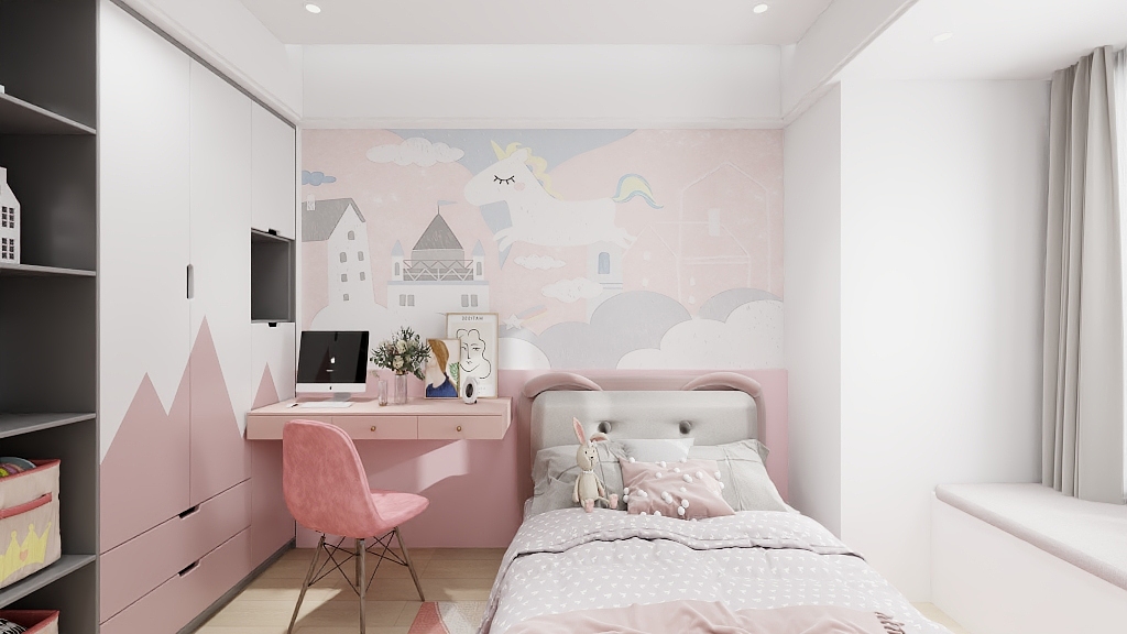 诗歌定制设计师-Jing-西溪公寓卧室-装修设计方案