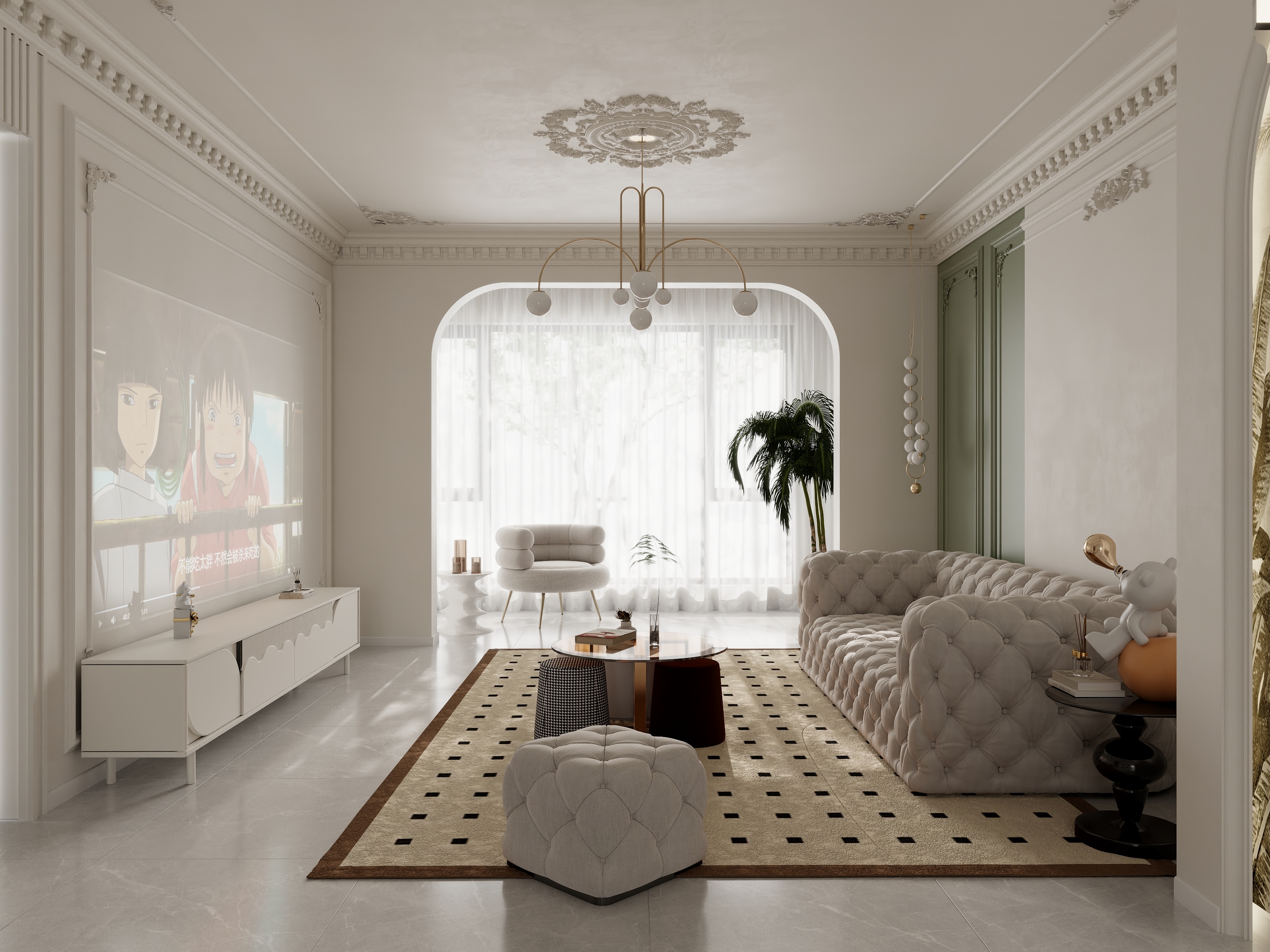 设计师啊斌-轻法奶油-装修设计方案