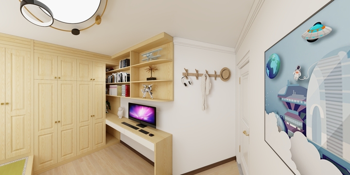 一抹朱砂-亦庄金域东郡-装修设计方案