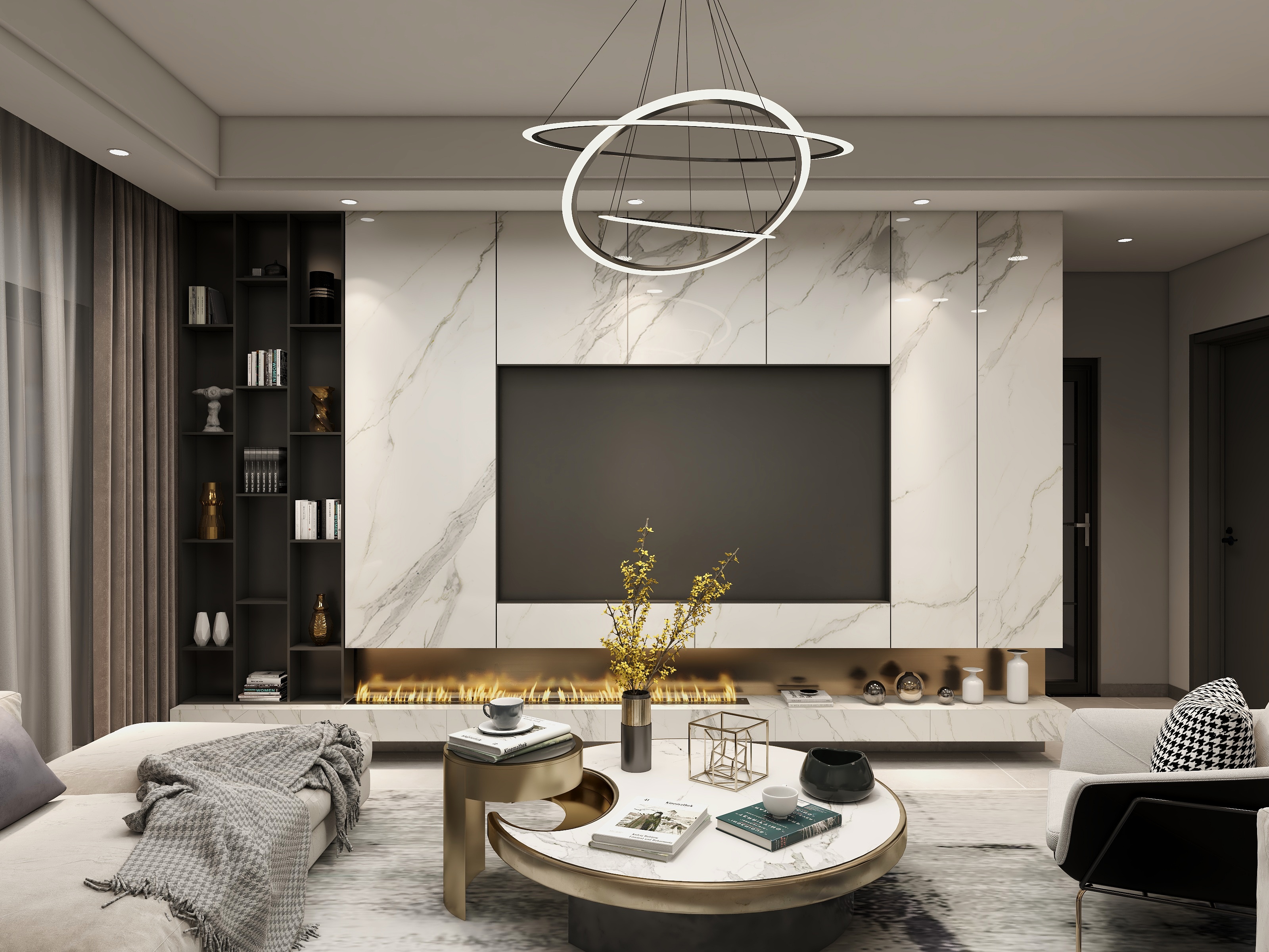 苹果wrz-保利东湾90㎡1室-装修设计方案