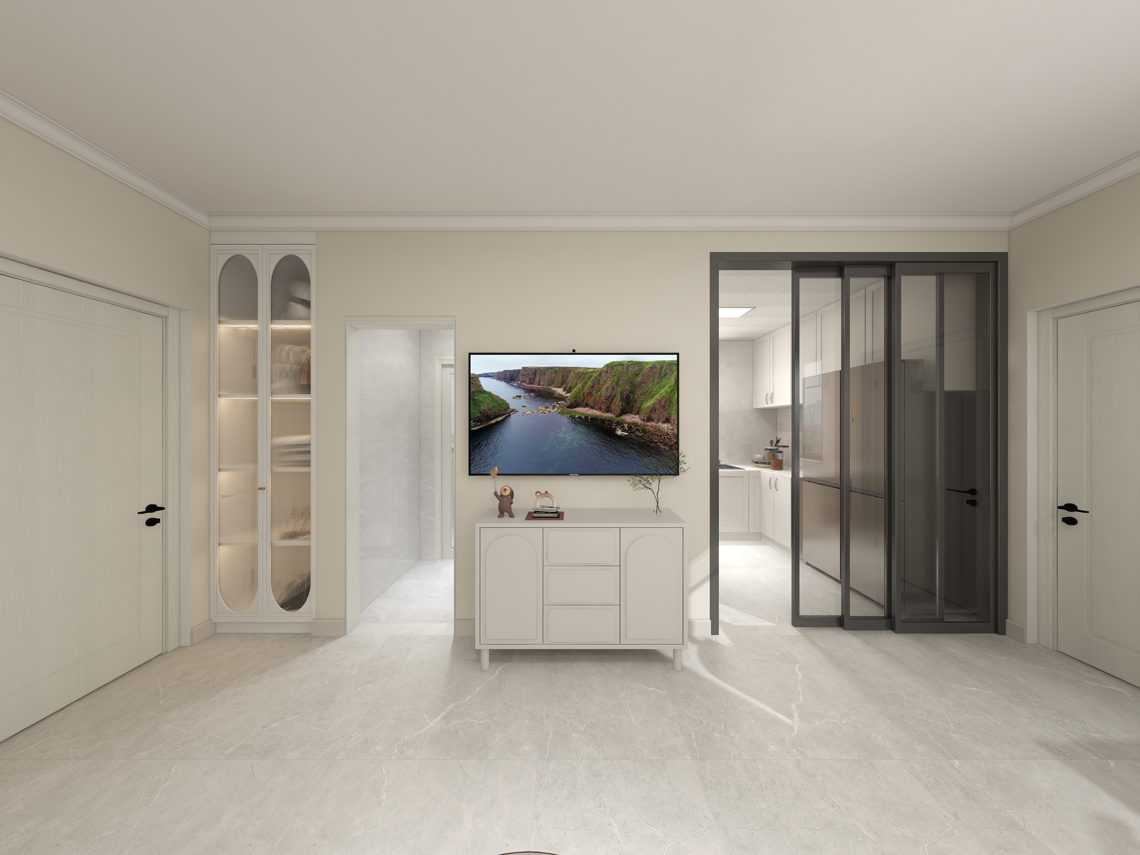 质鼎装饰lwKi-龙三路166弄-83㎡现代简约风三居室设计-装修设计方案