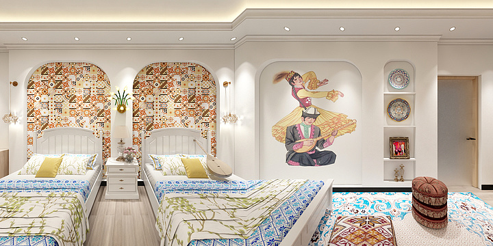 金钻全案设计-公主郡民宿全套-装修设计方案