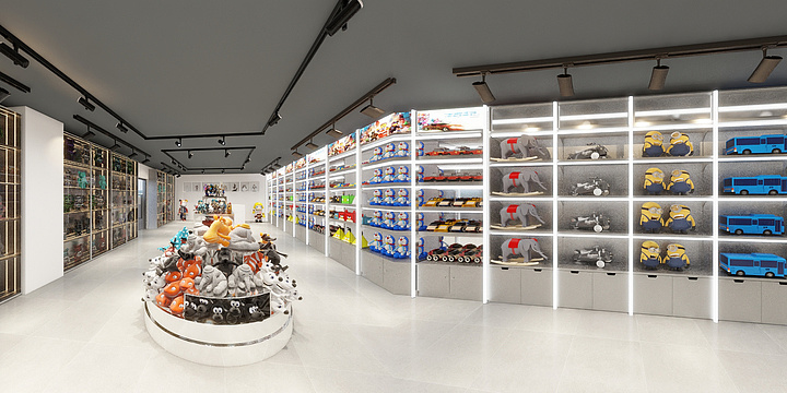 是天晴呀-潮玩店-装修设计方案