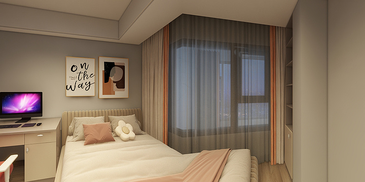 妮卡设计-新城印象（改奶油风）-装修设计方案