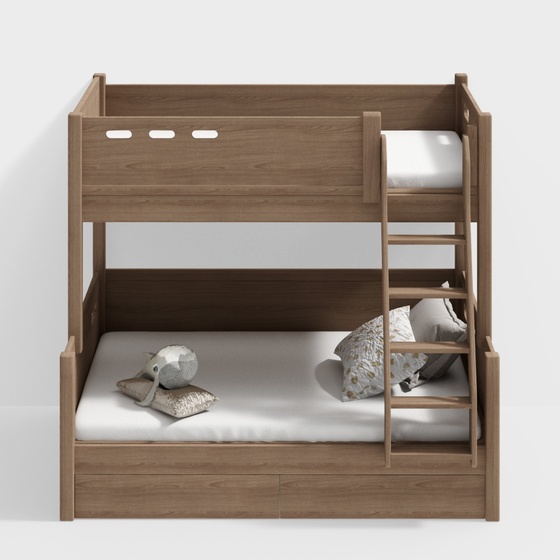 Nordic solid wood bunk bed