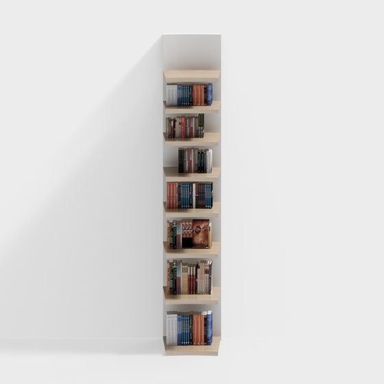 Bookstore small single row bookshelf