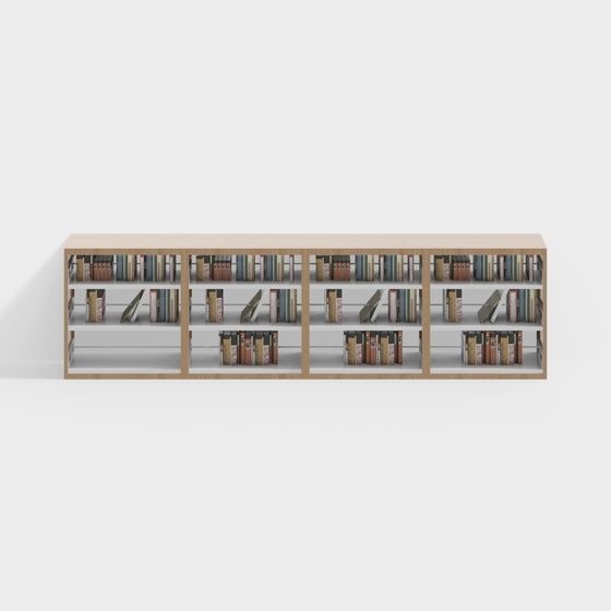 Hollow low bookshelf