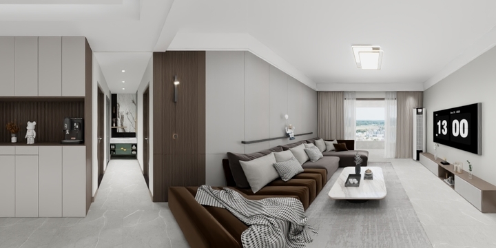 室内设计丨Mir李-武功檀香府实测130-装修设计方案