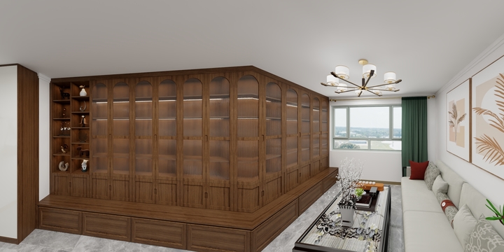 一抹朱砂-北京东城区美惠大厦-装修设计方案