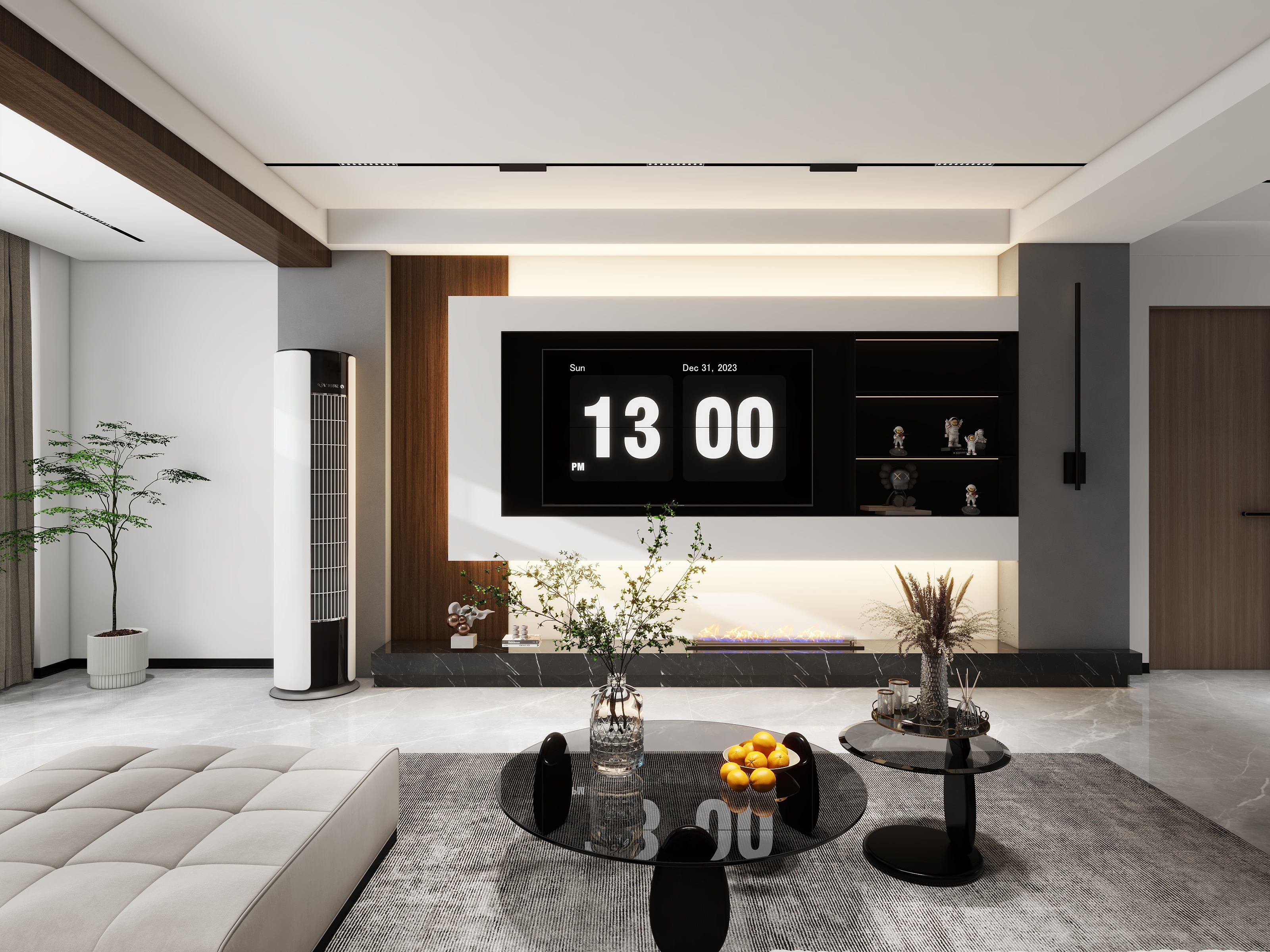 天水全案设计师白老师-福门·豪景公馆127㎡3室装修效果图