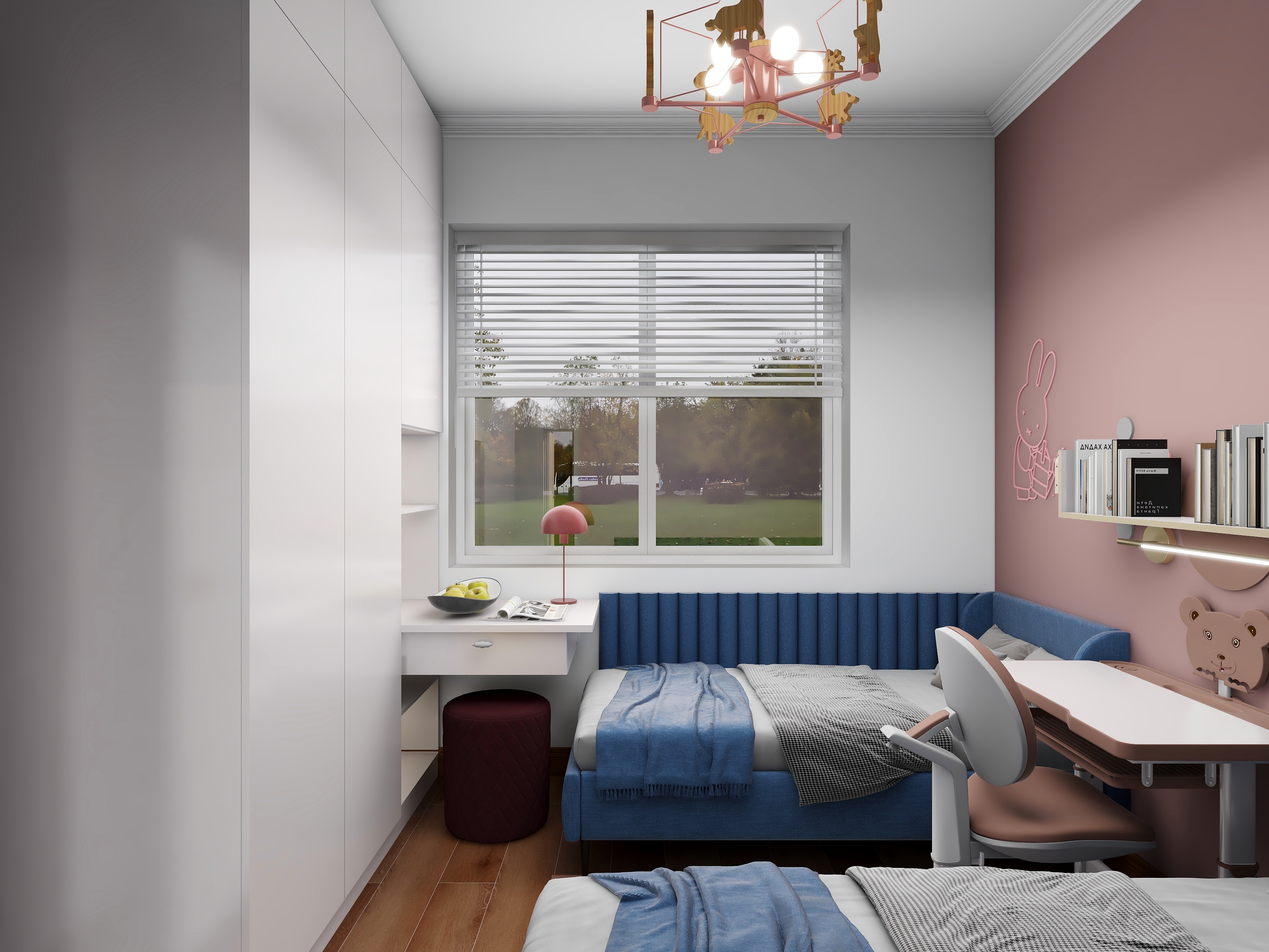 简十二-学成教育现代简约85㎡3室装修效果图