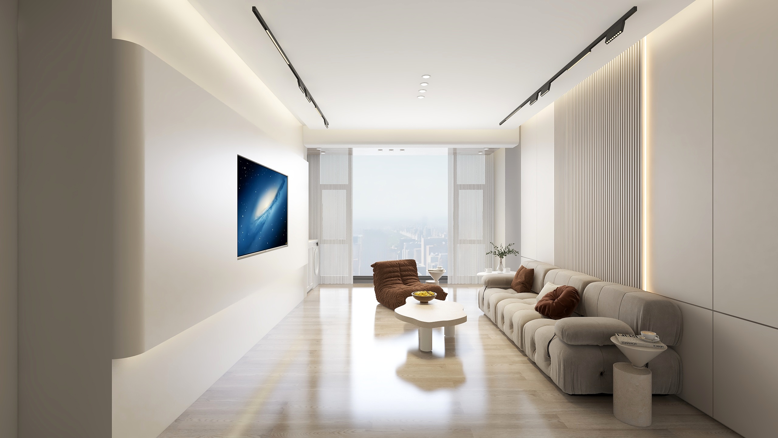 骏方Design-【奶油般丝滑】.二七新江岸生活广场-装修设计方案