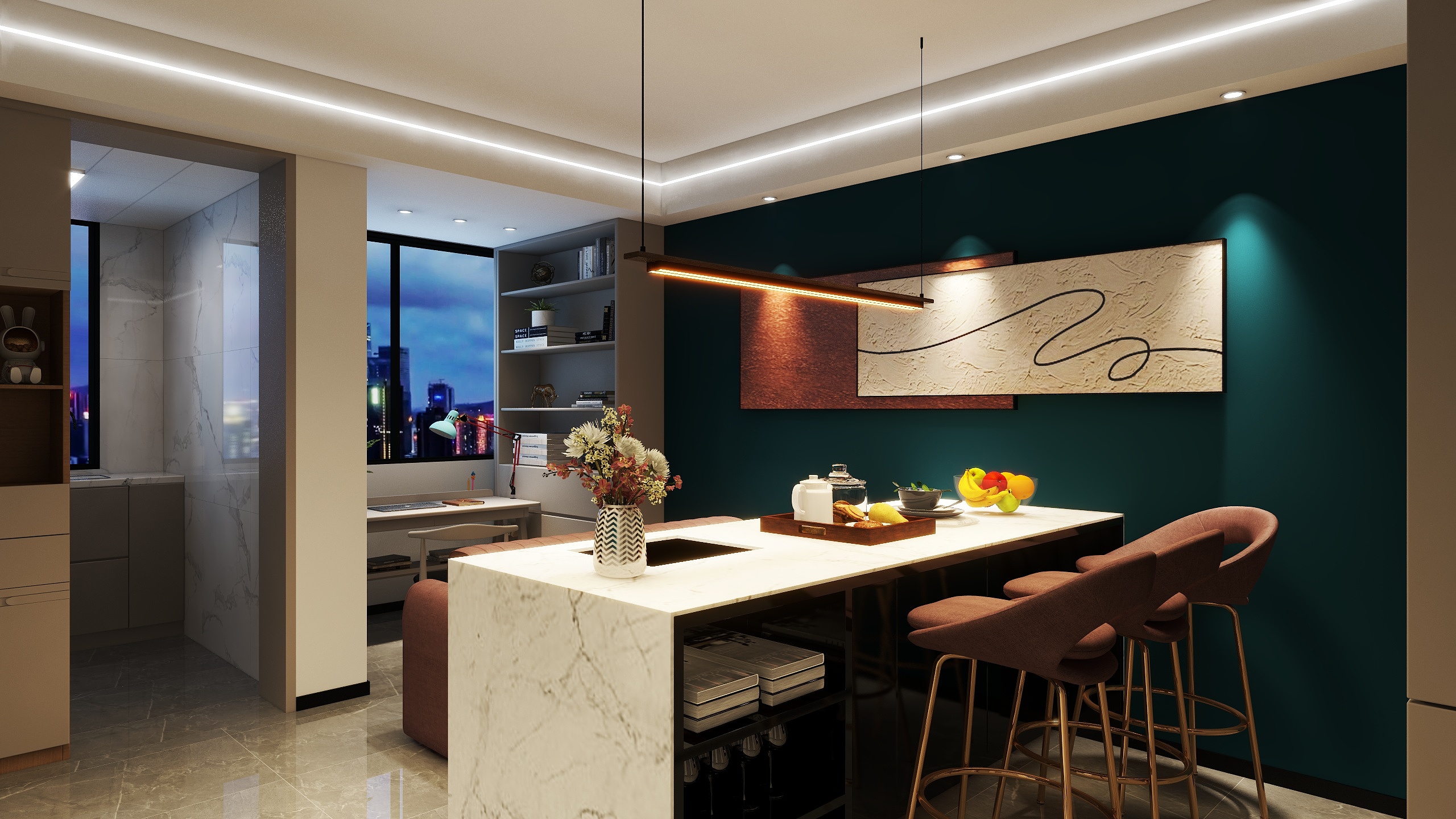 (明家)孙工¹³⁴⁸⁶⁹⁶²²⁵²-工商城66㎡2室-装修设计方案