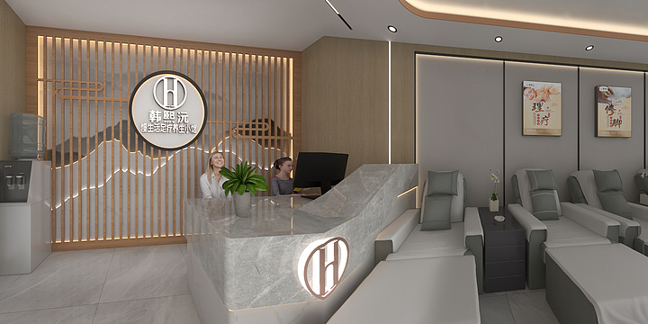 宇昌装修号842528013-足浴店装修效果图-装修设计方案