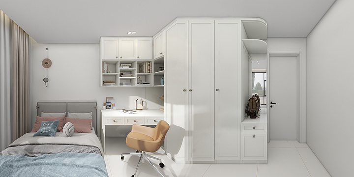 净元-0709现代奶油风-装修设计方案