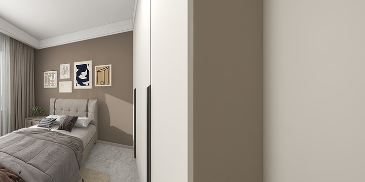 KKdesigner-安置房1-2-12西户-136.9㎡-奶油-张府-装修设计方案