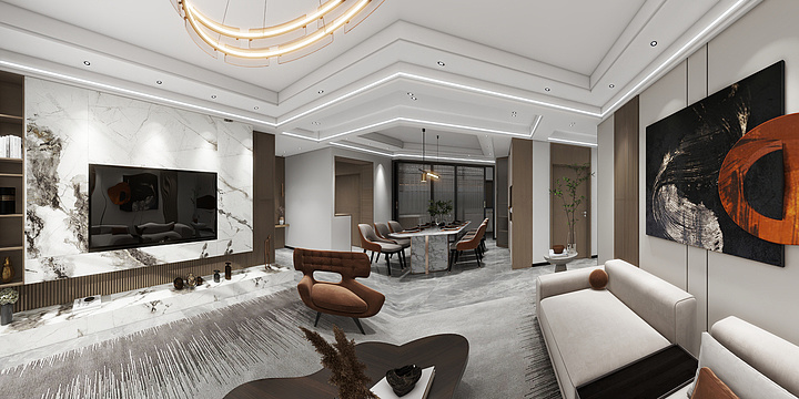 雅效设计工作室-百益城·金悦府-装修设计方案