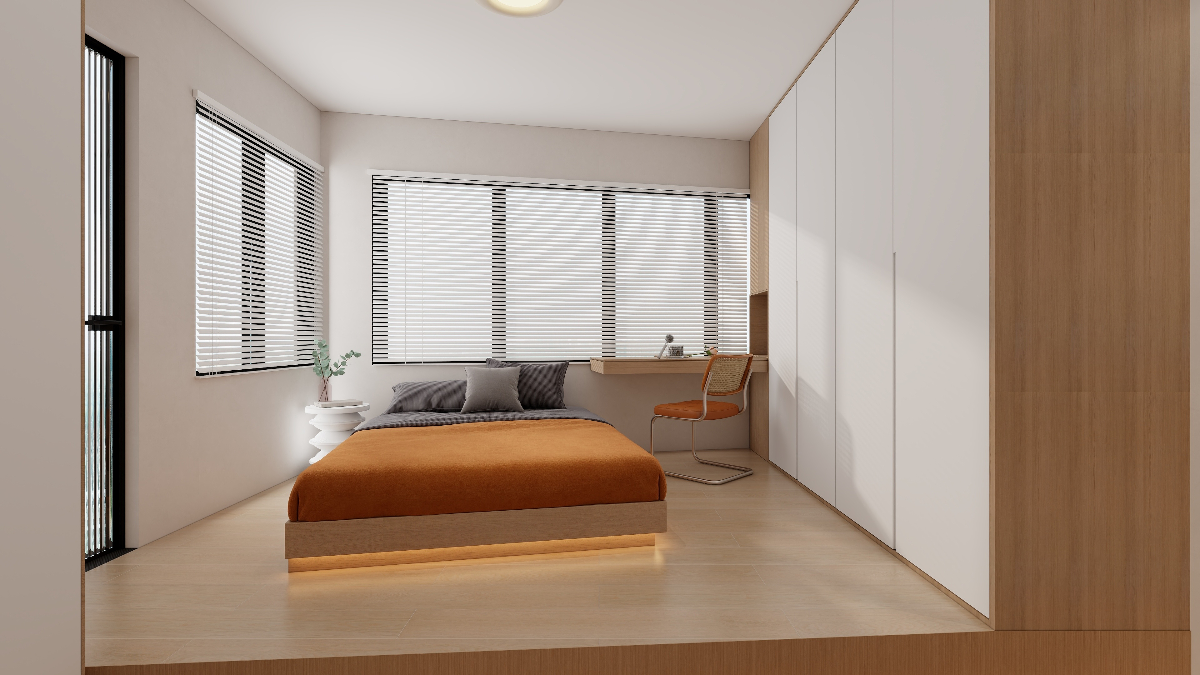 设计师丨胡月平-龍安-日式42㎡1室装修效果图