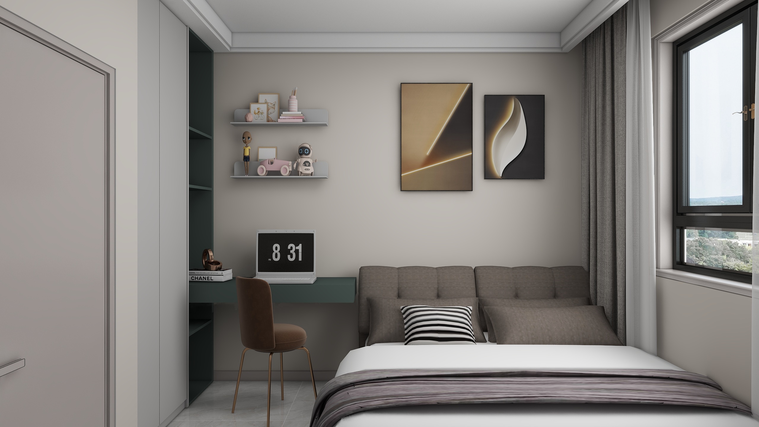 室内装修设计-郝华-如园8#1-104-装修设计方案