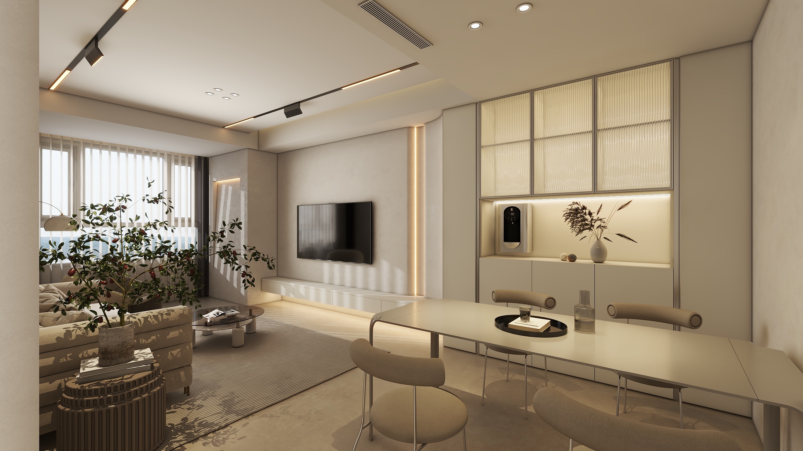 SAPREXDESIGN-德馨佳苑奶油极简-装修设计方案