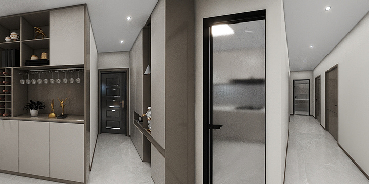 设计师萌-德信海德公园83.00㎡A2’3室2厅1卫1厨-装修设计方案