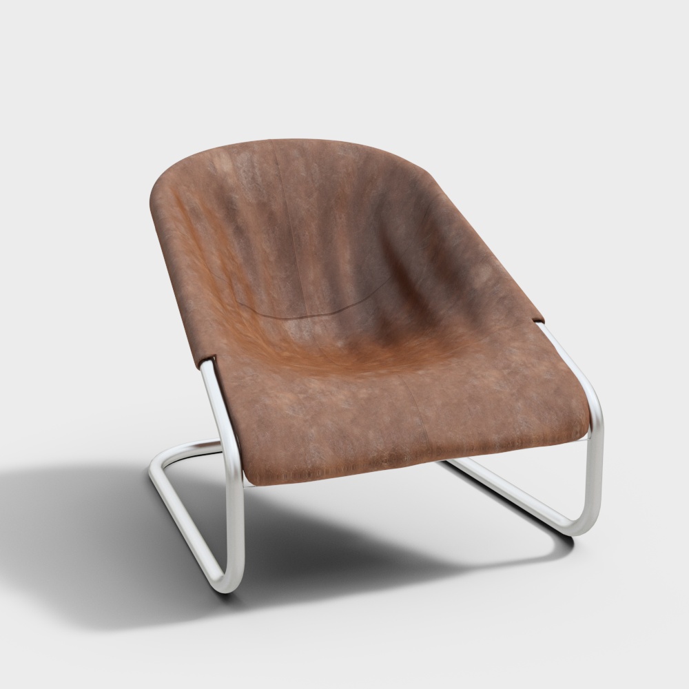 Minotti leather chair3D模型