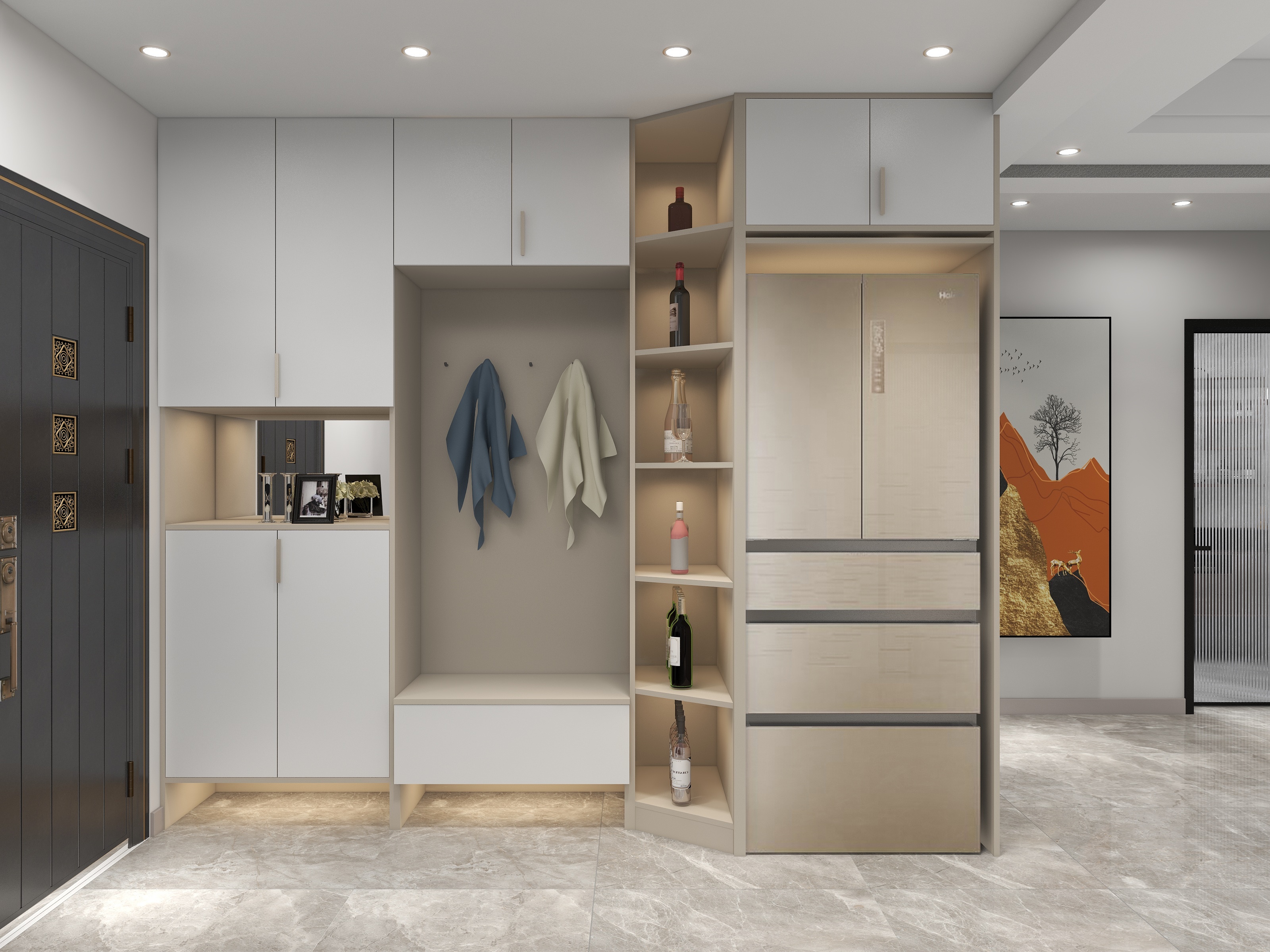 雅庭居全屋定制-恒山花园莎莎装修效果图