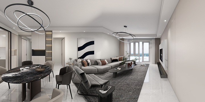 DilnChang-锦悦府-现代简约-装修设计方案