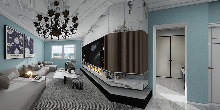 艾比bra-蓝天芳草地 70.99平-装修设计方案