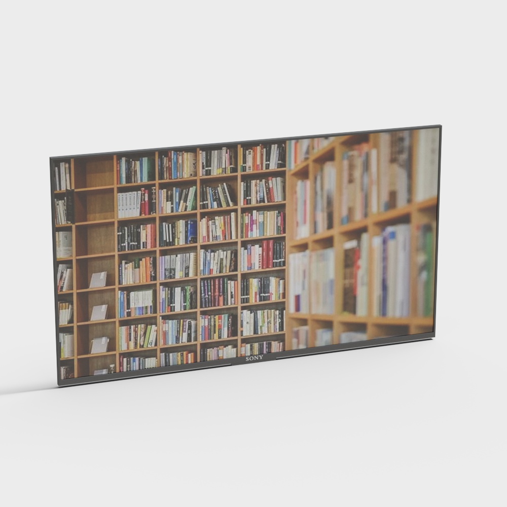 图书馆屏幕3D模型